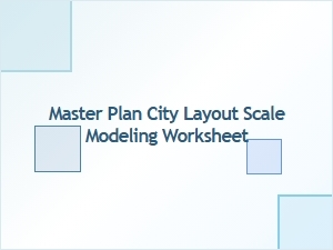 Blueprinting a City with Master Plan Scale Modeling